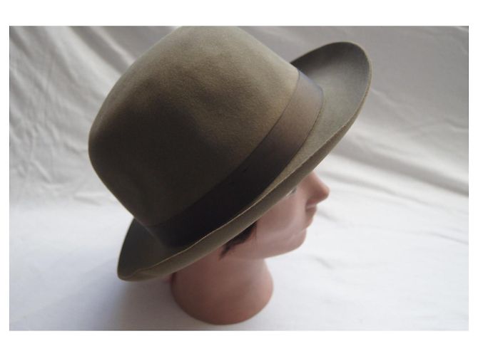 Autre Marque Cappello Fedora Motsch Paris in lana marrone - vista 2
