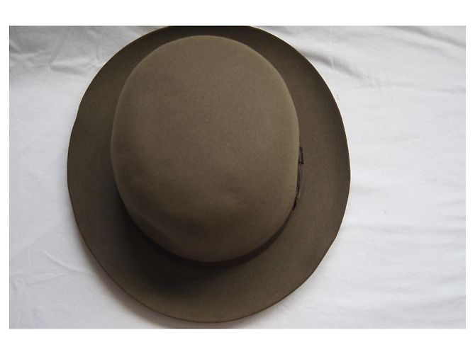 Autre Marque Cappello Fedora Motsch Paris in lana marrone - vista 3