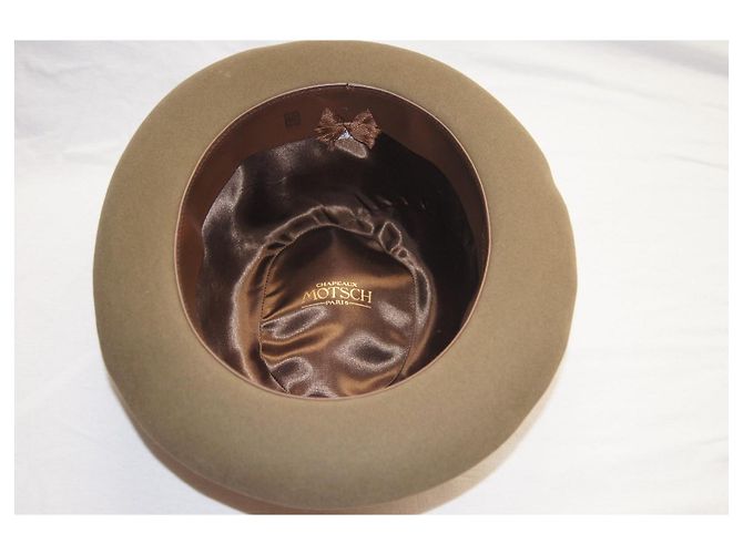 Autre Marque Cappello Fedora Motsch Paris in lana marrone - vista 4