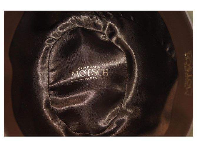 Autre Marque Cappello Fedora Motsch Paris in lana marrone - vista 7