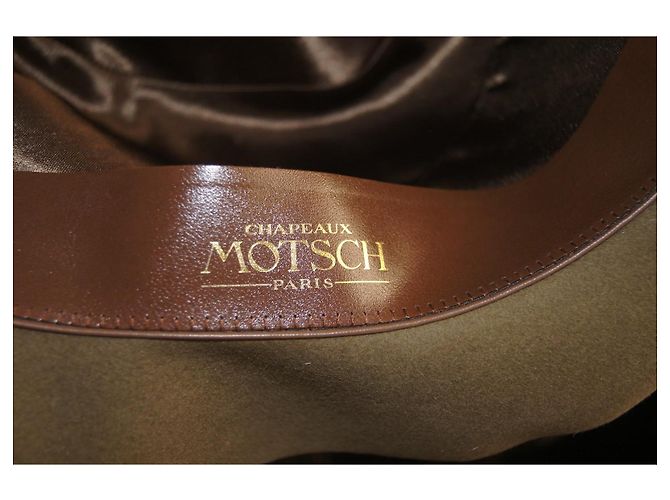 Autre Marque Cappello Fedora Motsch Paris in lana marrone - vista 8