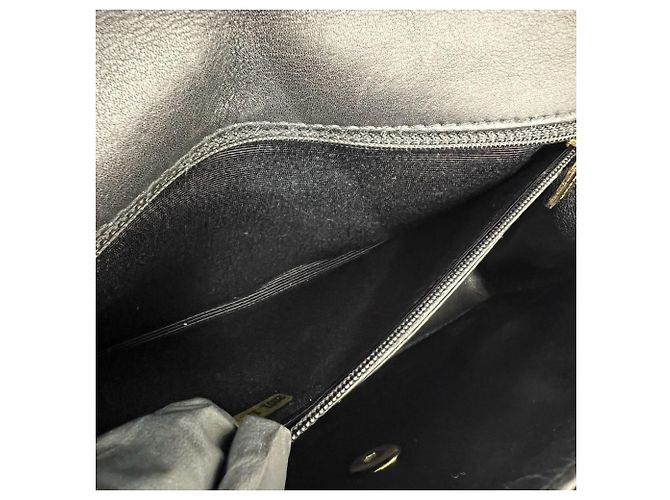 Borsa a tracolla con catena in pelle Chanel Chocolate Bar - vista 10