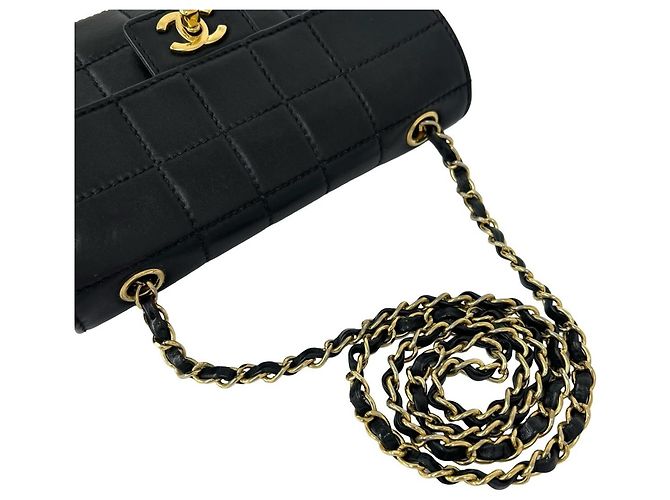 Borsa a tracolla con catena in pelle Chanel Chocolate Bar - vista 4