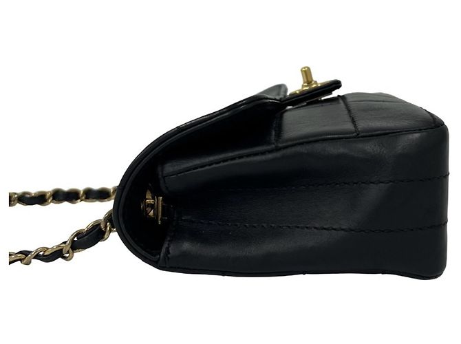 Borsa a tracolla con catena in pelle Chanel Chocolate Bar - vista 5