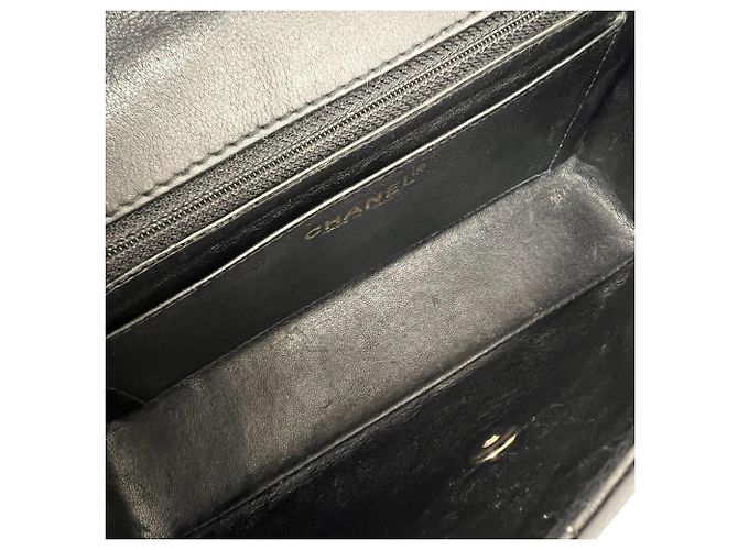 Borsa a tracolla con catena in pelle Chanel Chocolate Bar - vista 9