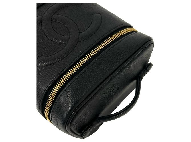 Borsa Chanel Coco Mark Caviar Skin Vanity Bag - vista 4