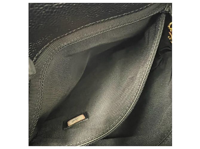 CHANEL Matelassé Coco Mark Black Semi-Schultertasche - Ansicht 10
