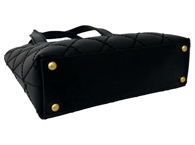 CHANEL Wild Stitch Coco Mark Lederhandtasche - Ansicht 7