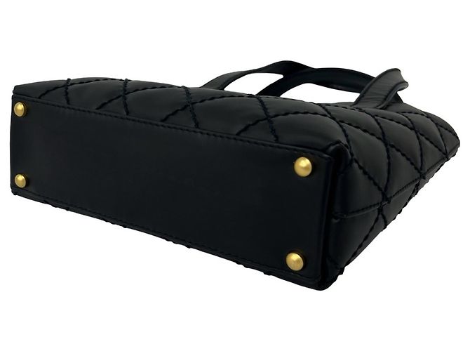 CHANEL Wild Stitch Coco Mark Lederhandtasche - Ansicht 8