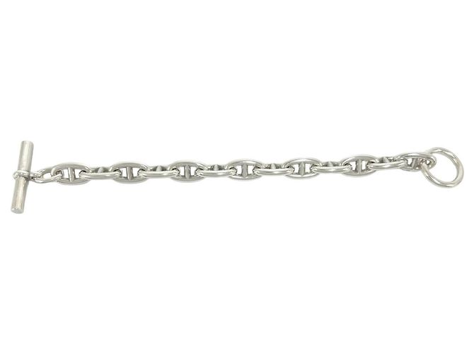 Hermès Pulsera de Dijes Hermes Chaine d'Ancre GM 13-link en Plata de Ley 925 - vista 5