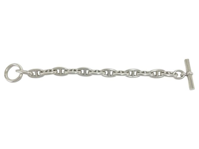Hermès Pulsera de Dijes Hermes Chaine d'Ancre GM 13-link en Plata de Ley 925 - vista 6