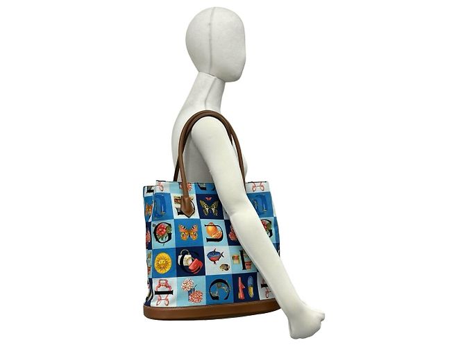 Gucci Vintage Simo Canvas Leather Tote Bag - Ansicht 2