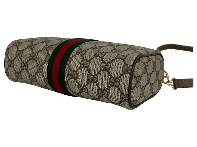 Gucci Old Gucci Sherry Line Schultertasche mit GG-Logo-Muster - Ansicht 8