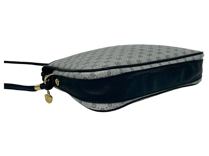 Sac à épaule/Pochette en cuir GUCCI Vintage Micro GG Logo - vue 7