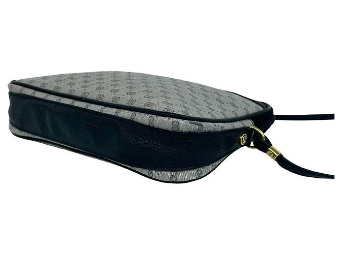 Sac à épaule/Pochette en cuir GUCCI Vintage Micro GG Logo - vue 8