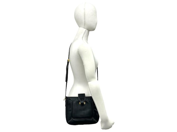 LOEWE Vintage Anagram Logo Schultertasche aus Leder - Ansicht 2