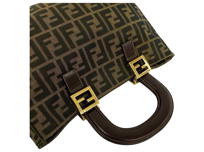 FENDI Vintage Zucca Pattern Handbag - view 4