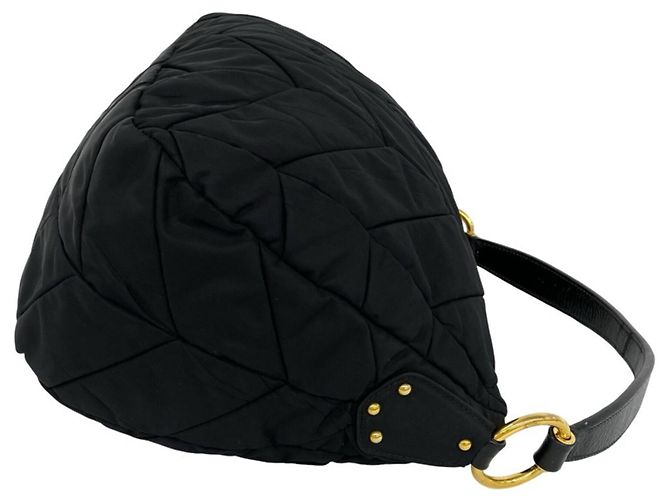 Borsa a mano Prada in nylon Tessuto trapuntato nero - vista 6