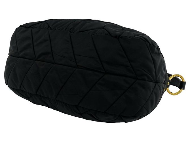 Borsa a mano Prada in nylon Tessuto trapuntato nero - vista 8