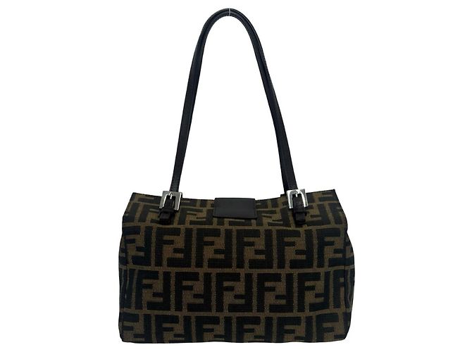FENDI Vintage Zucca FF Pattern Tote Handbag - view 3