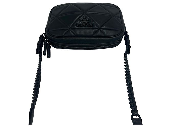 Prada Quilted Leather Mini Shoulder Bag - view 4
