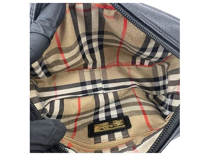 Burberry Vintage Nova Check Schultertasche aus Leder - Ansicht 9