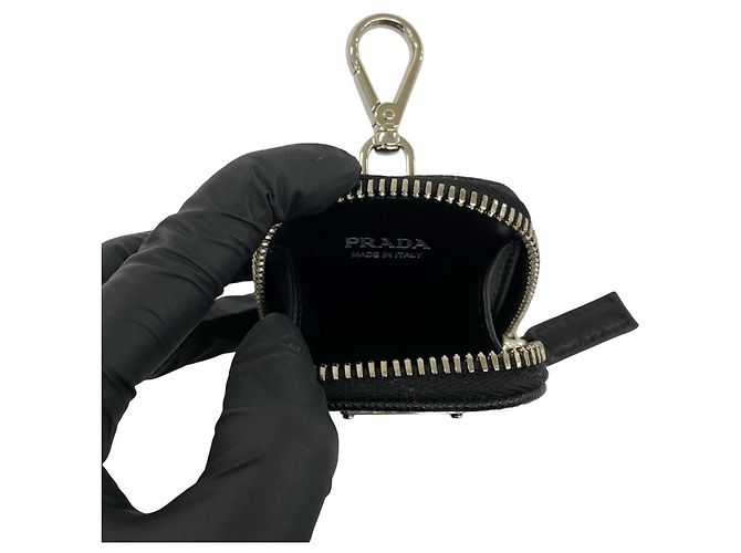 Prada Black Saffiano Leather Shoulder Bag Pouch - view 10