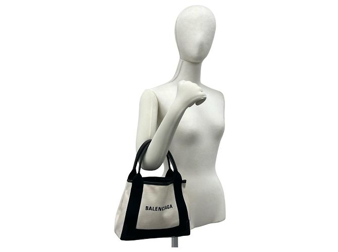 Balenciaga Cabas XS Logo Handtasche Navy - Ansicht 2