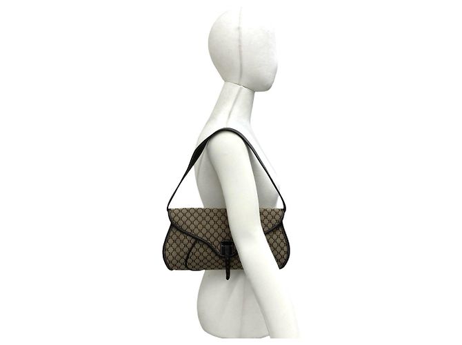 Céline Celine Vintage Macadam Blazon Pattern Schultertasche - Ansicht 2