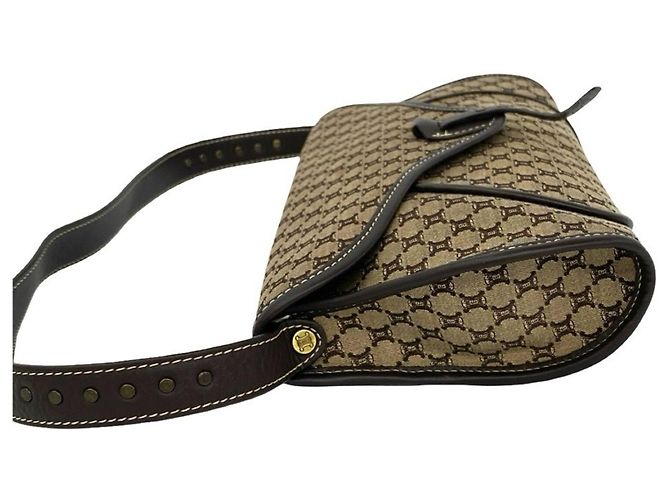 Céline Celine Vintage Macadam Blazon Pattern Schultertasche - Ansicht 5