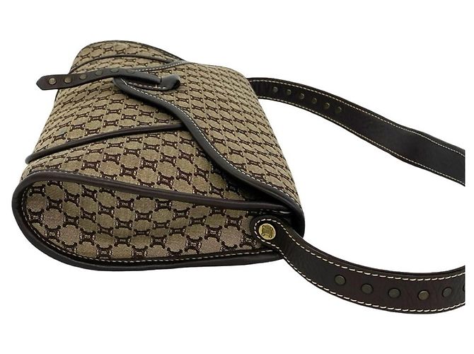 Céline Celine Vintage Macadam Blazon Pattern Schultertasche - Ansicht 6
