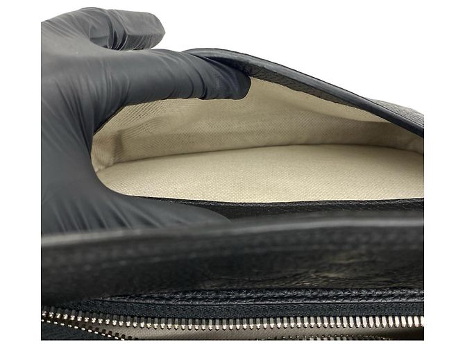 Bolsa de couro com estampa Jumbo GG da Gucci - vista 10
