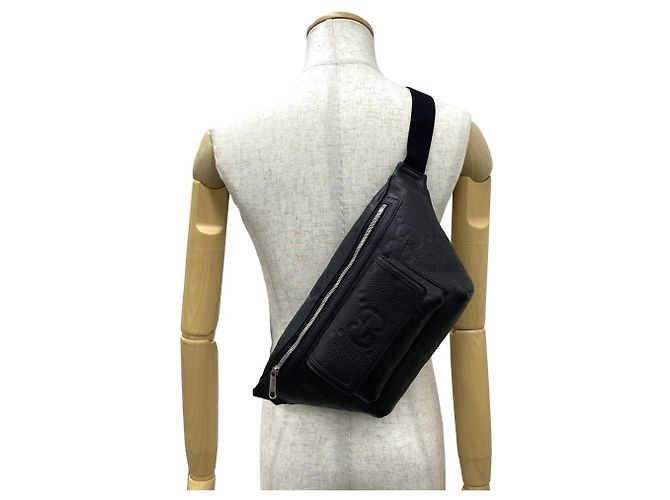 Bolsa de couro com estampa Jumbo GG da Gucci - vista 2