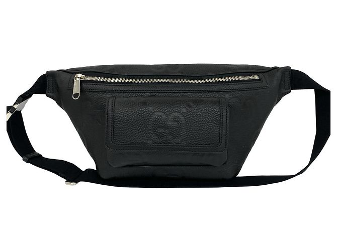 Bolsa de couro com estampa Jumbo GG da Gucci - vista 3