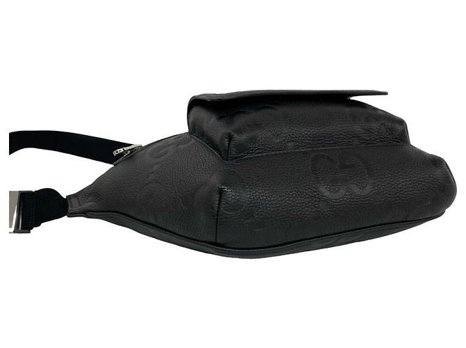 Bolsa de couro com estampa Jumbo GG da Gucci - vista 7