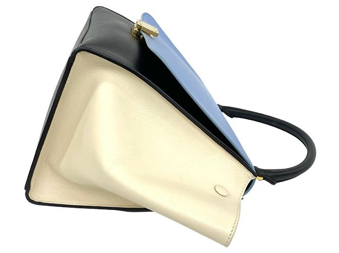 Céline Celine Trapeze Medium Handtasche aus tricolor Leder - Ansicht 6