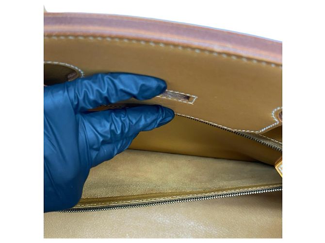 Hermès Sac à main Hermes Birkin 40 en cuir marron - vue 10