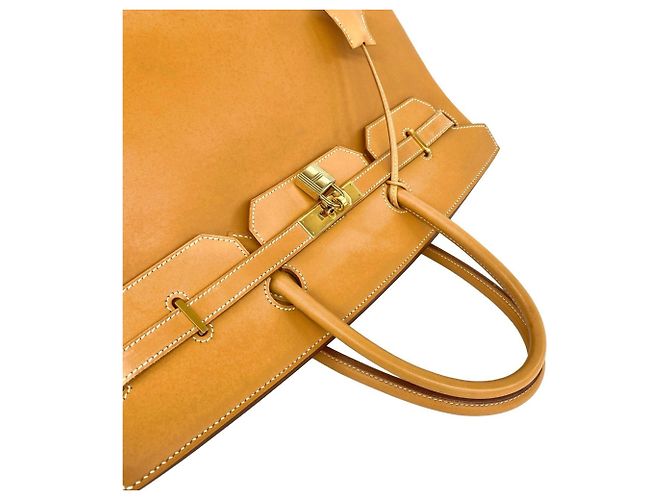 Hermès Sac à main Hermes Birkin 40 en cuir marron - vue 4