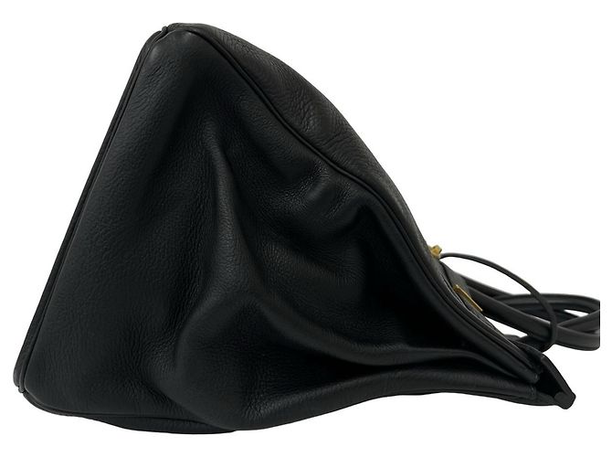 Hermès Hermes Birkin 40 Tote Bag aus schwarzem Ardennes-Leder - Ansicht 6