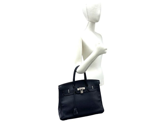 Hermès Sac à main Hermes Birkin 35 en Blue Indigo - vue 2