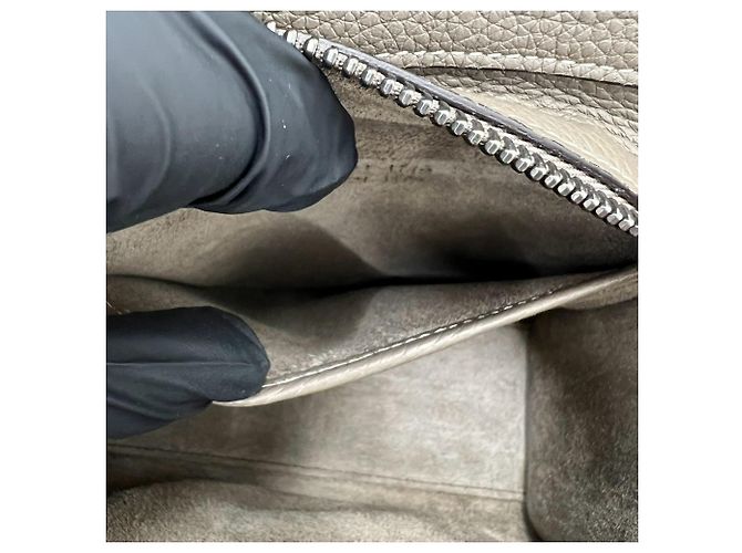 Céline Bolsa Celine Luggage Nano em couro de bezerro Gray - vista 10