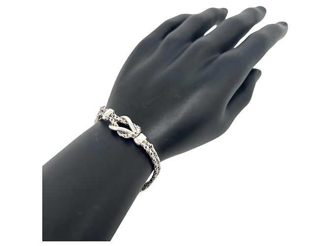 Autre Marque Bracciale Tiffany Vintage Double Rope Center Knot - vista 2