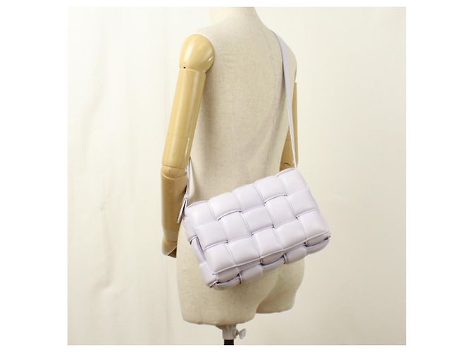 Borsa a tracolla in pelle viola Bottega Veneta - vista 10