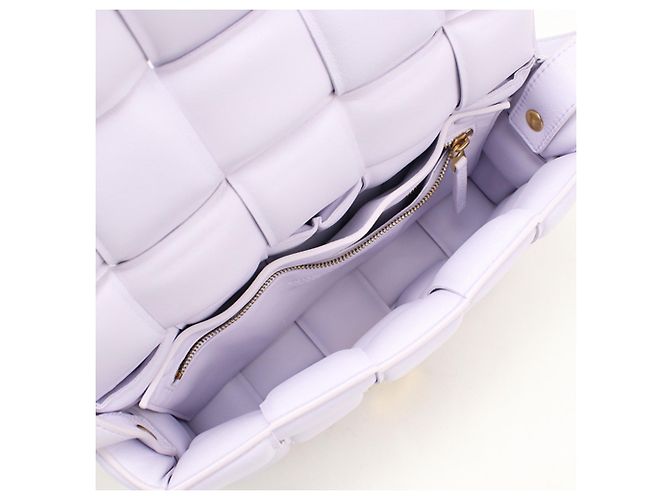 Borsa a tracolla in pelle viola Bottega Veneta - vista 3