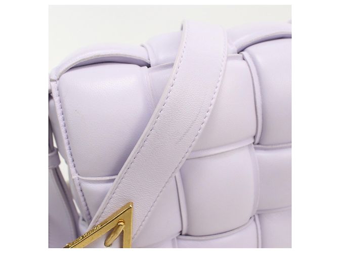 Borsa a tracolla in pelle viola Bottega Veneta - vista 9