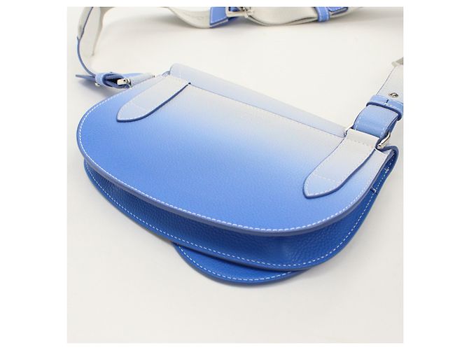 Borsa a tracolla Christian Dior Saddle Blue - vista 2