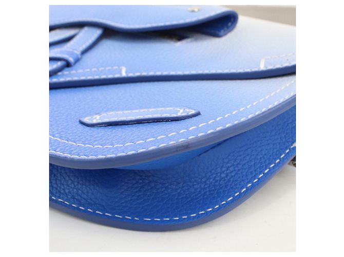 Borsa a tracolla Christian Dior Saddle Blue - vista 6