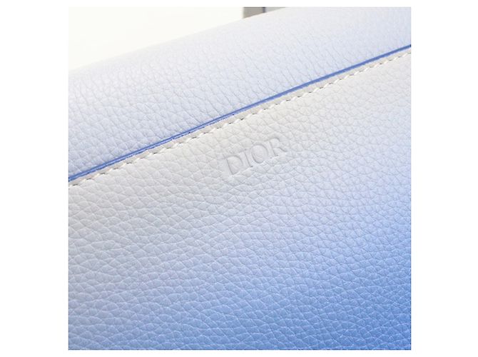 Borsa a tracolla Christian Dior Saddle Blue - vista 7