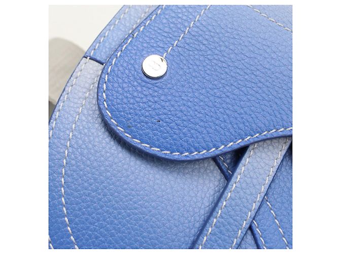 Borsa a tracolla Christian Dior Saddle Blue - vista 8