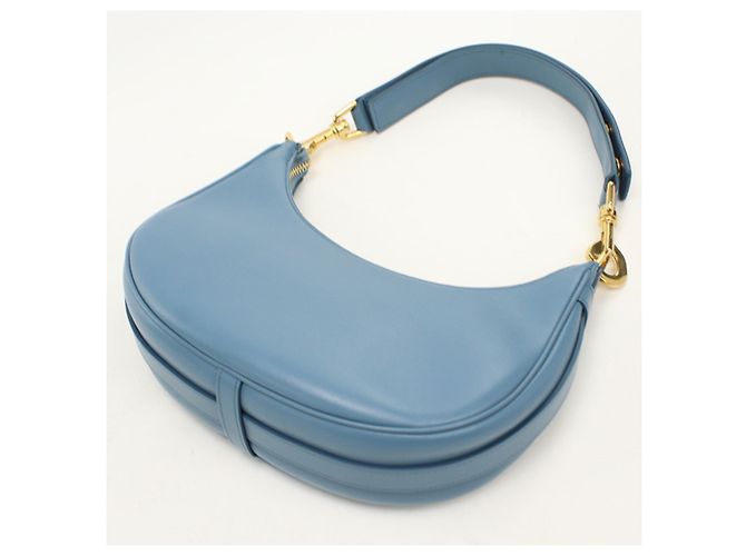 Céline Borsa a tracolla Celine in pelle blu - vista 2